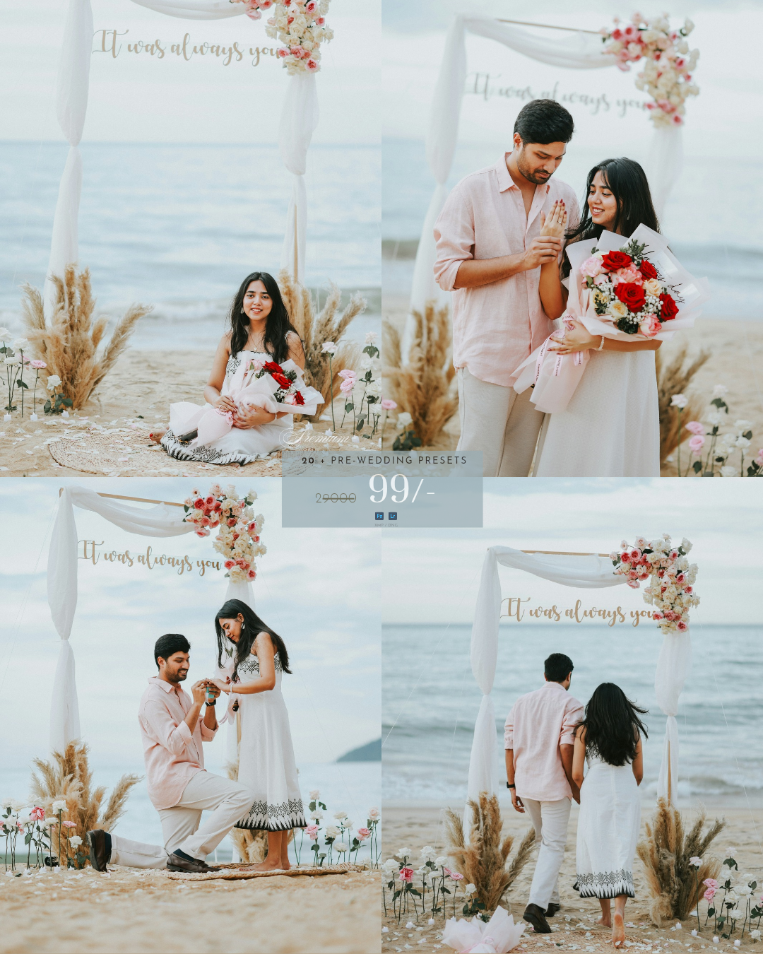 20 European Style Indian Pre-Wedding Presets Pack